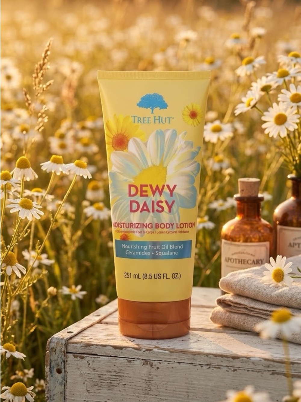 NWT Tree Hut Dewy Daisy Moisturizing Body Lotion - 8.5 oz 🌸✨ Rare